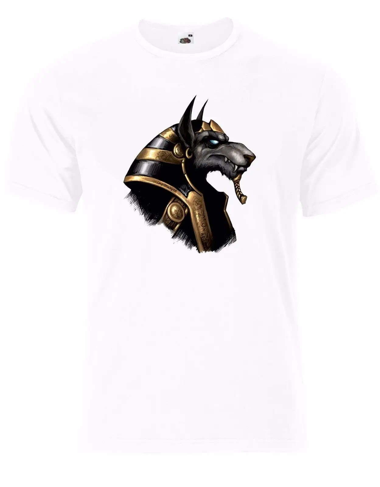 Anubis Египетский Бог готический наездник Мужская футболка AK14 крутая Повседневная