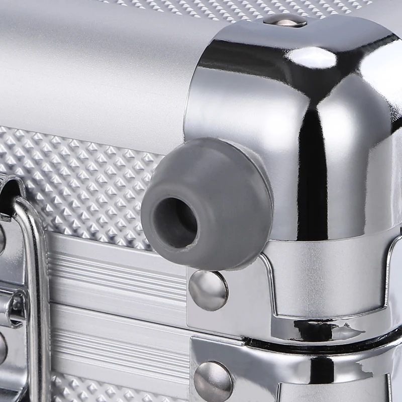 

well made durable Aluminium Flight Carry Case Bronze Camera Tool briefcase Travel Camera Storage Box with sponge