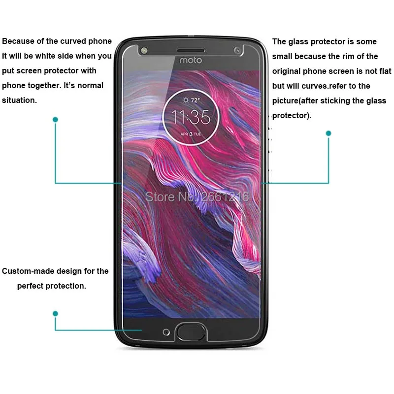 2 шт./лот для Moto X4 закаленное стекло 9H 2.5D Премиум Защитная пленка экрана Motorola X 4th Gen