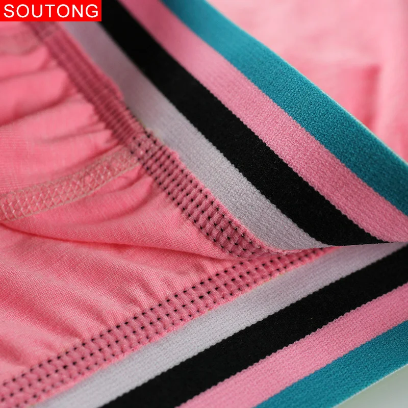 Soutong Мужские трусы 3 шт./лот мужское нижнее бельё шорты боксеры Cueca белье для