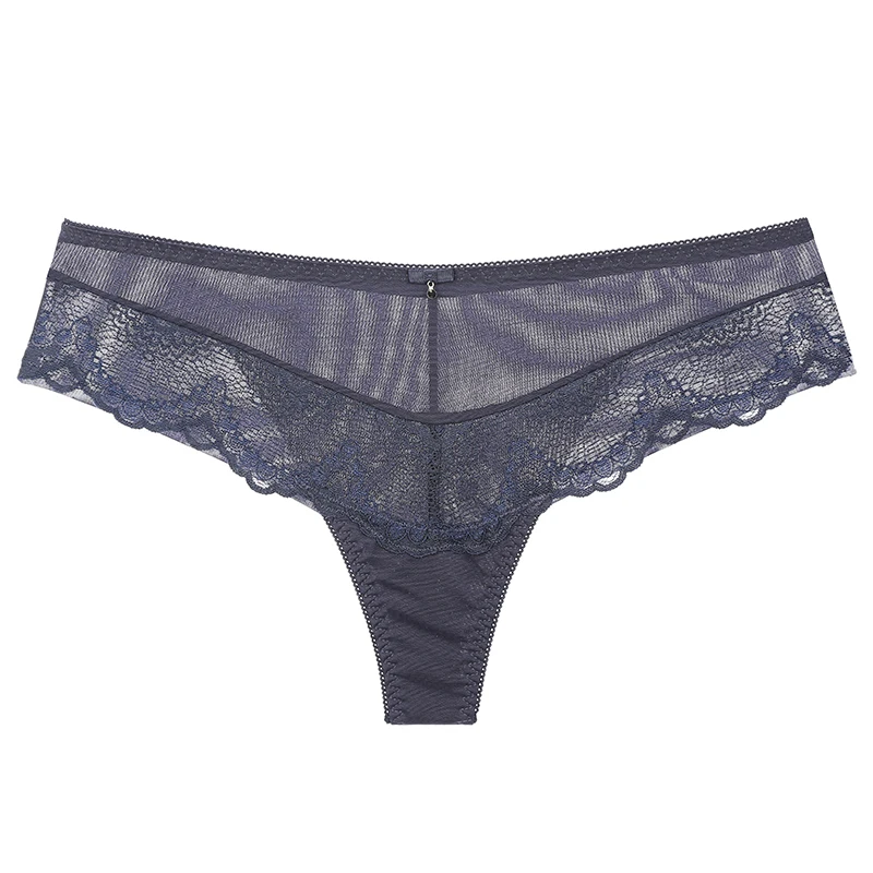Lilymoda, 3 шт., Новое поступление, женские кружевные трусики, нижнее белье, сексуальные, бесшовные, Т-образные, стринги, стразы, дамское нижнее белье высокого качества, мягкое - Цвет: 3pcs Blue