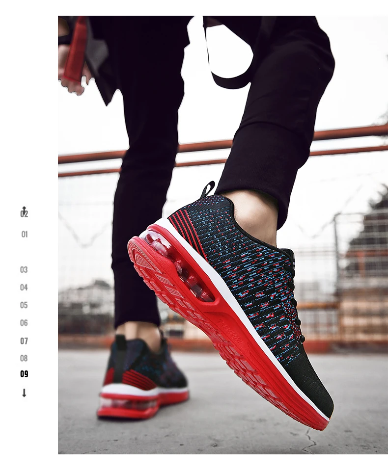 SUROM новая спортивная обувь для мужчин беговые кроссовки для мужчин Air Sole дышащая сетка на шнуровке для тренировок на открытом воздухе Фитнес Спортивная обувь