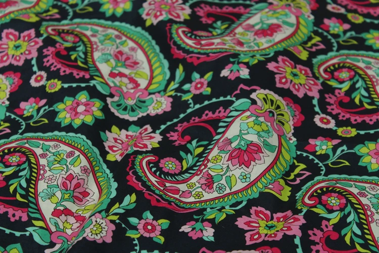 1 метр розовая хлопковая ткань с принтом в форме пера для лоскутного шитья