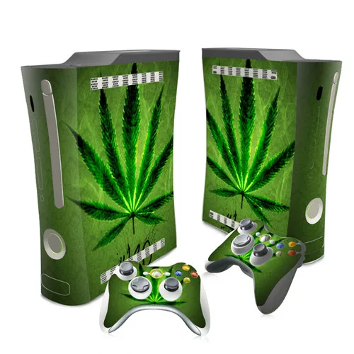 1046 Зеленый лист травяной кожи Наклейка для Xbox 360 консоли и контроллеры Скины наклейки s для Xbox360 винил - Цвет: 1046