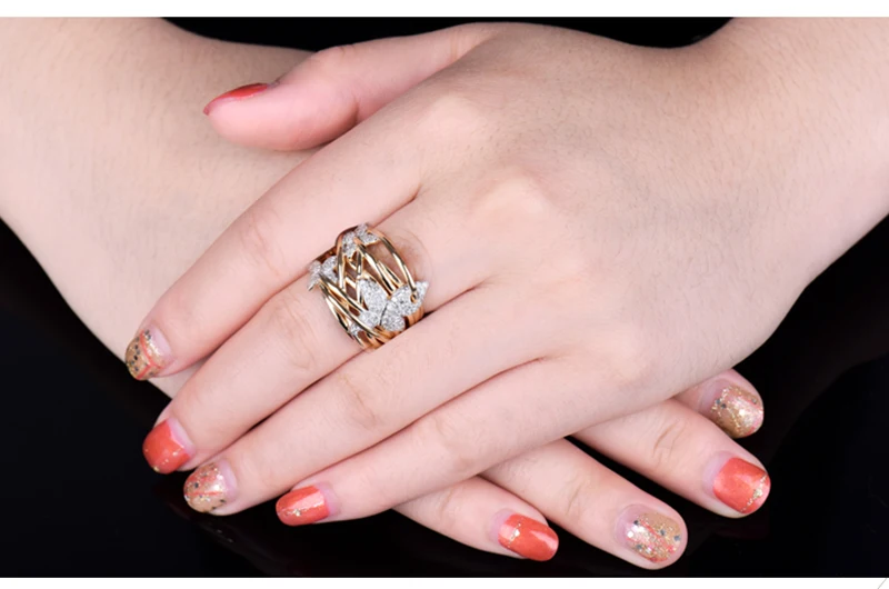 Loverjewelry классическое романтическое обручальное кольцо для помолвки, Настоящее 18 К Золотое кольцо с бриллиантами для женщин, вечерние ювелирные изделия