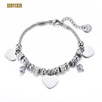 2020 new womens bracelet stainless steel luxury popcorn chain multi beads bracelet fashion jewelry valentines day gifts