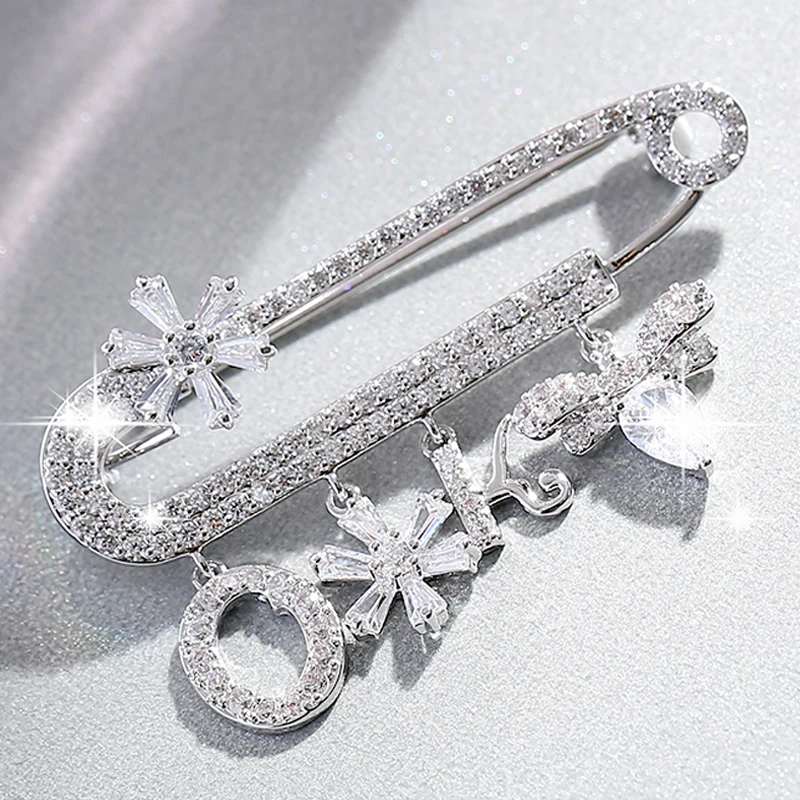 Blingbling стразы броши безопасные булавки ювелирные изделия блестящий Забавный