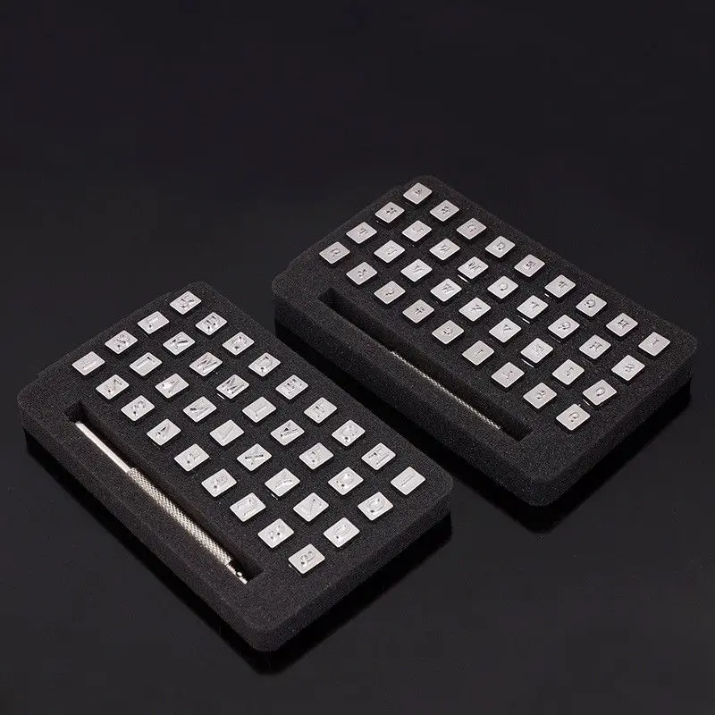 Набор штампов для тиснения букв и цифр 36 шт.|Штамповка| |