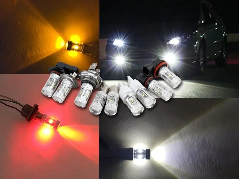 Бесплатная доставка 2 шт. P21/5 Вт 380 BAY15D 1157 Rouge/Orange/Blanc Cree chip Can Bus Anti Erreur LED Feux Stop Brake