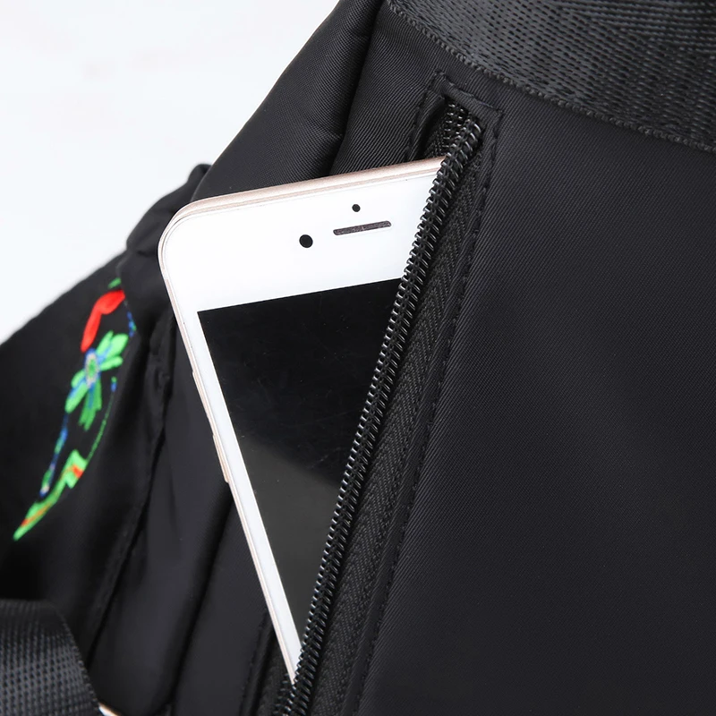 Kvky бренд национального Для женщин нейлон Рюкзаки Винтаж школьников Сумки