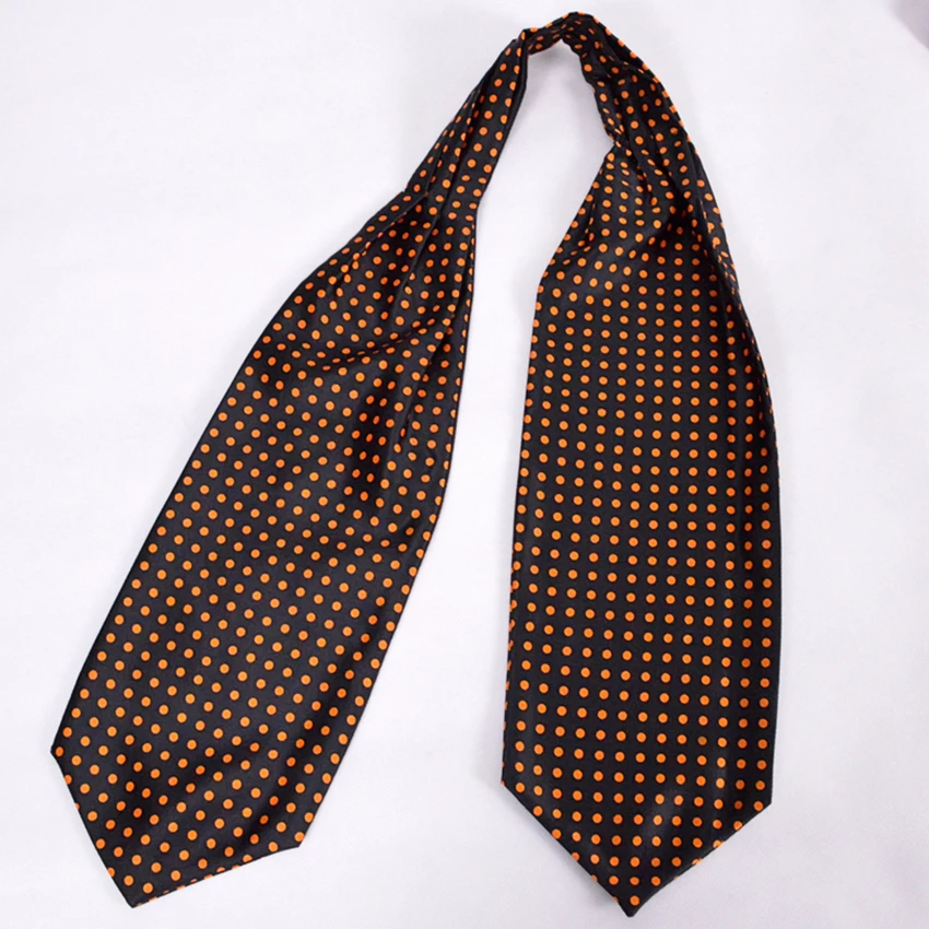 Brand Gold Dot Men Silk Cravat Fashion Apparel Accessories Male Tie All Match CasualSatin Neckwear For Spring Autumn | Аксессуары для