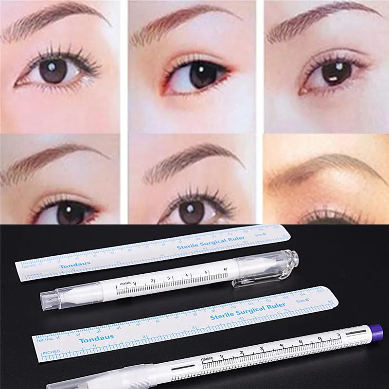 

JETTING 1Pc Plastic Surgical Skin Marker Pen Scribe Tool Kits for Tattoo Piercing Permanent Makeup tool 2017 NEW