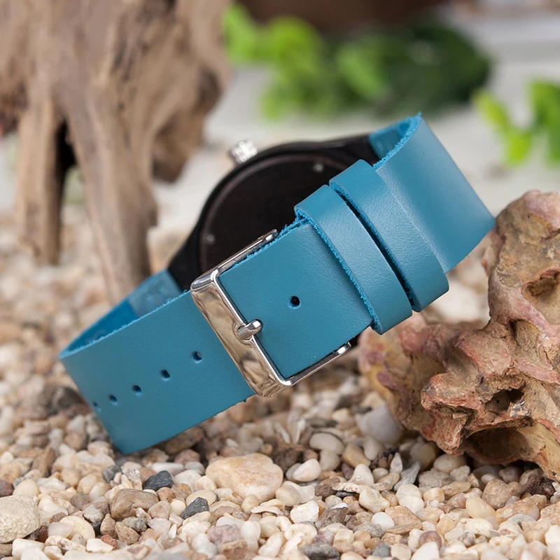 BOBO BIRD черное дерево пара кварцевые часы легкие уникальные relojes mujer с японский механизм Miyota для подарка
