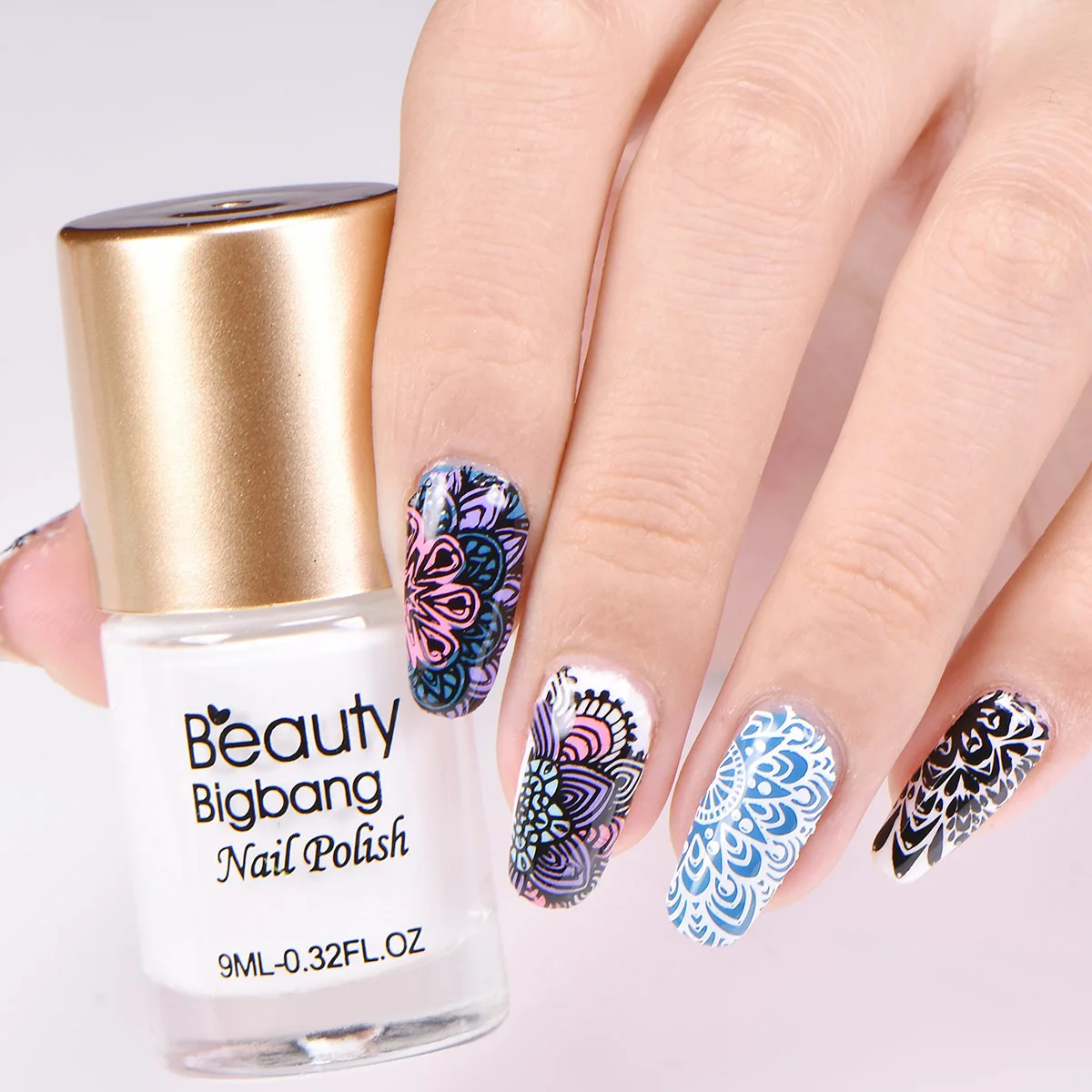 BeautyBigBang 1 шт. 6*6 см штамп с изображением площади тарелка в горошек Мандала Цветок тема дизайн ногтей аксессуары плесень штамповка пластины BBB-020