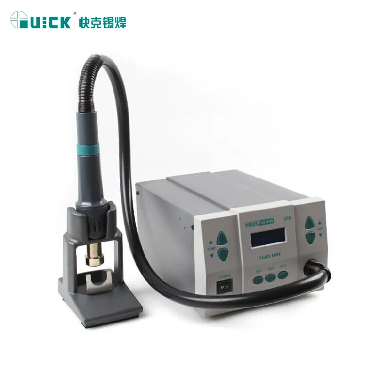QUICK 861DW Тепловая пушка 1000 Вт Бессвинцовая станция для распайки горячего воздуха