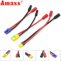 amass ec5 xt60 xt90s female to xt150 as150 male female adapter connector 10awg 15cm wire for rc battery rc drone