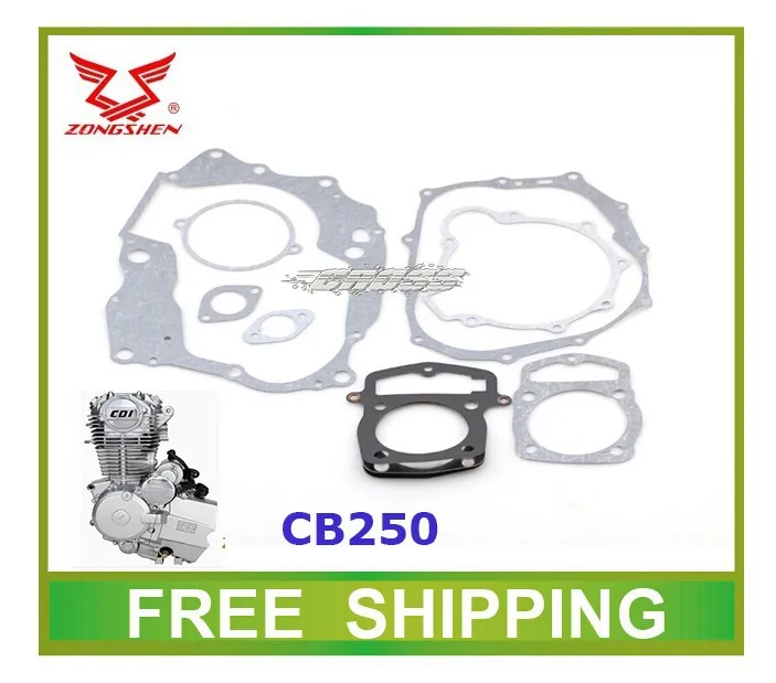 Loncin zongshen cb250 прокладка двигателя с воздушным охлаждением kayo dirt bike atv quad 250cc аксессуары