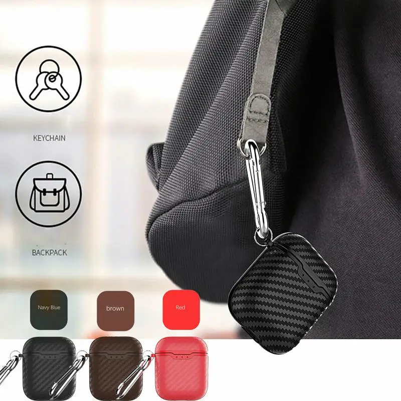 Мягкий защитный чехол Kuulee из углеродного волокна для Apple AirPods | Мобильные телефоны