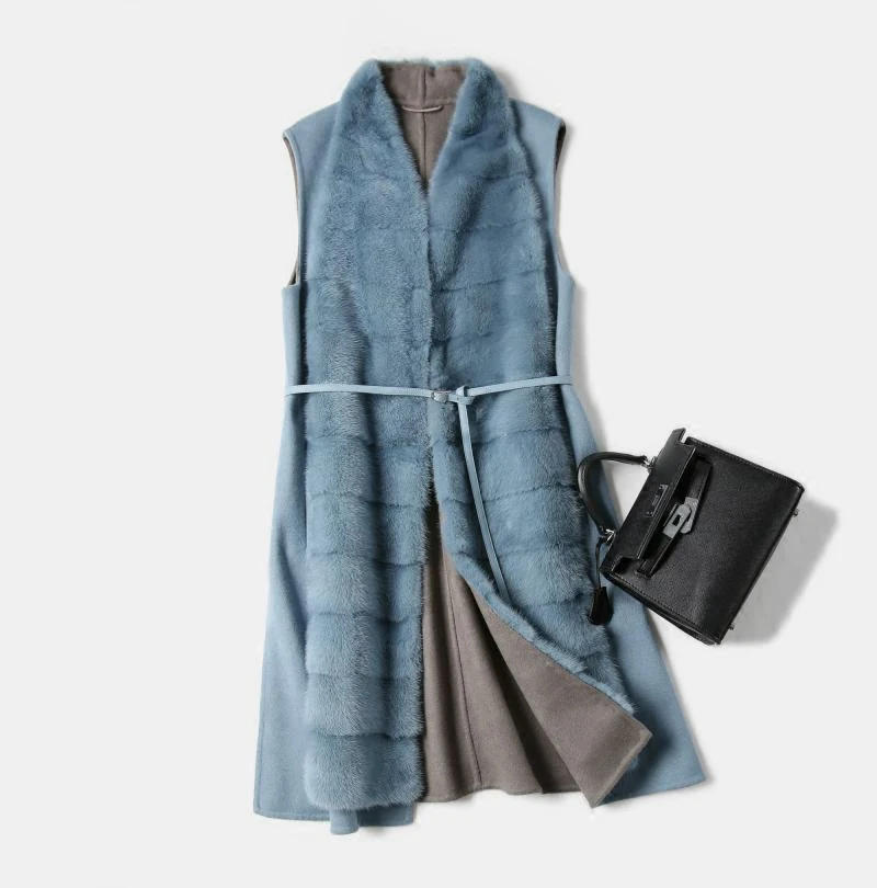 Arlenesain женский зимний длинный жилет из норковой шерсти 564|mink vest|vest longvest vest |