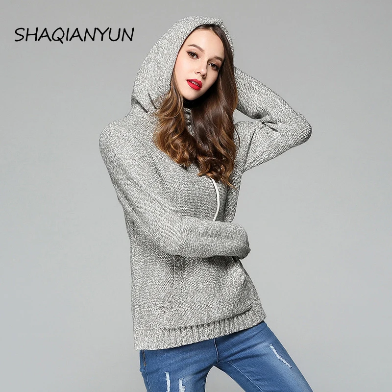 Новые осенние и зимние модные простые свободные свитера куртки теплая шерсть