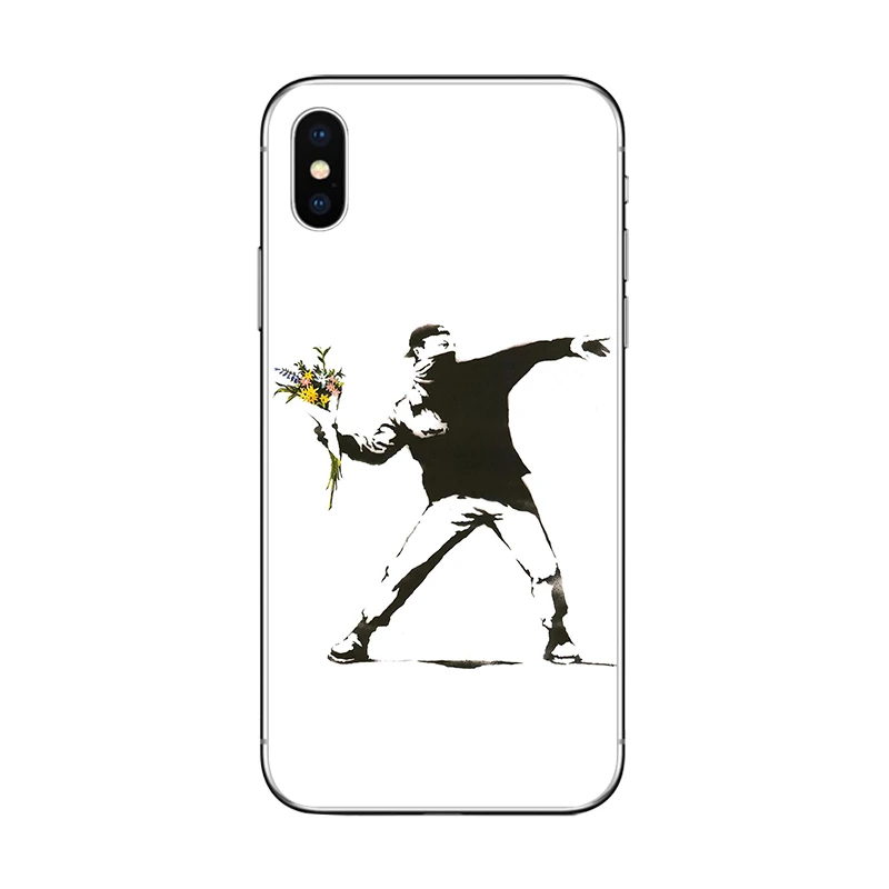 Чехол для телефона ciciber уличное искусство Бэнкси Граффити Панда для iPhone 11 Pro Max X XR XS MAX 7 8 6 6s Plus 5 5S SE мягкий чехол из ТПУ
