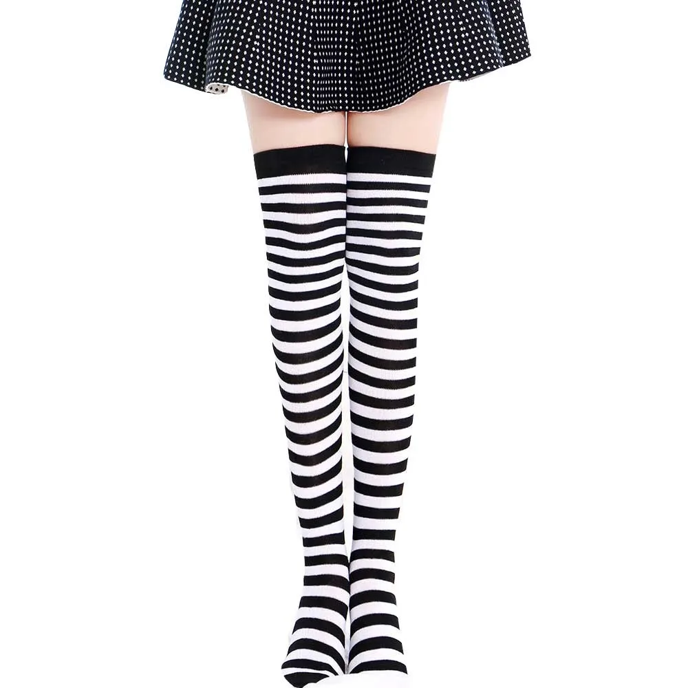 Женские хлопковые гетры в полоску Calcetines Chaussettes зима 2019|Чулки| |