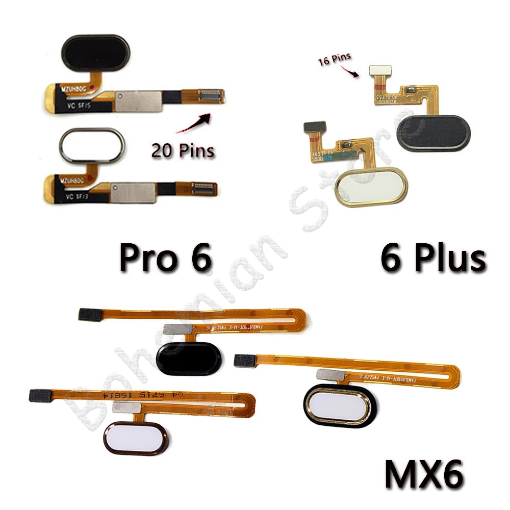 

Back Home Button Fingerprint Flex Cable For Meizu MX6 MX Pro 6 Plus Mobile Phone Repair Parts