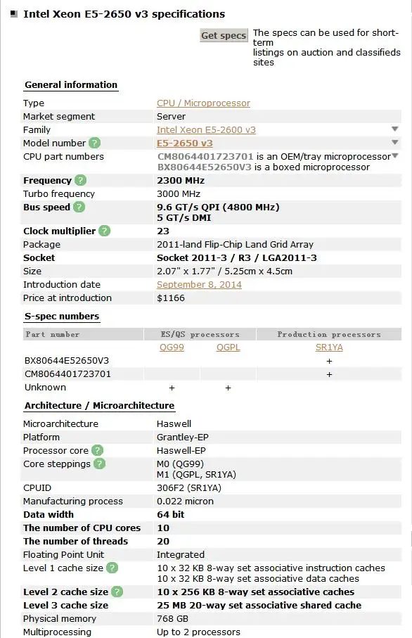 e5-2650 V3 e5-2650V3 e5 2650 V3 cpu Processor 22 нм 2,3 ГГц, десять ядер, разбитые кусочки
