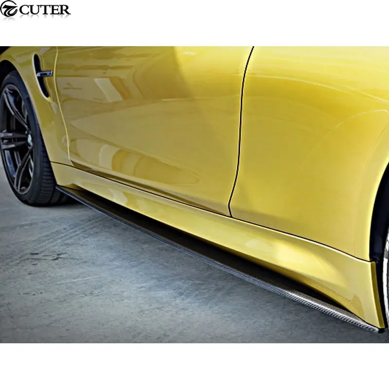 Автомобильная боковая юбка F80 M3 4Door F82 M4 2Door MP Style из углеродного волокна фартук для