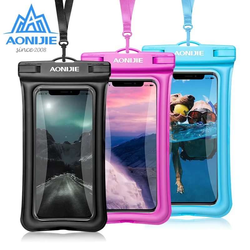 AONIJIE водонепроницаемый чехол для телефона Floatable сухая сумка Iphone плавания Tekking