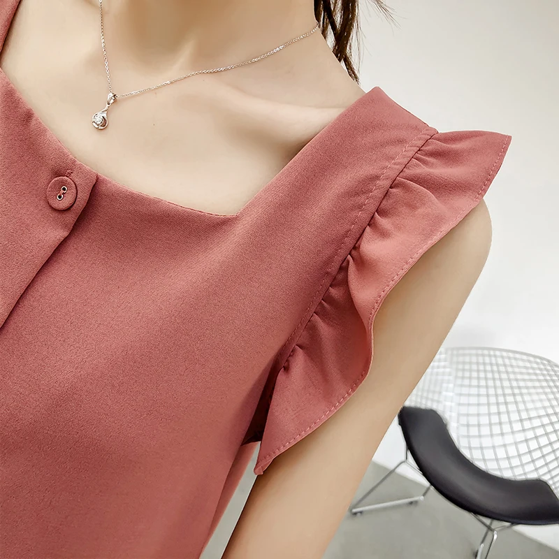 Beiyingni Summer Sleeveless Women Blouse Sexy Korean Chic New Arrival Work Wear Casual Hipster Tank Tops Ladies 5Colors OL Camis