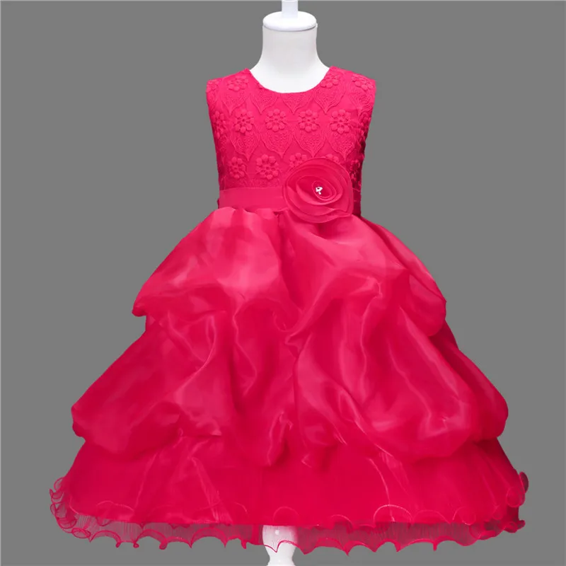 От 3 до 8 лет Детские платья для девочек платье принцессы элегантное Vestidos vestido de festa