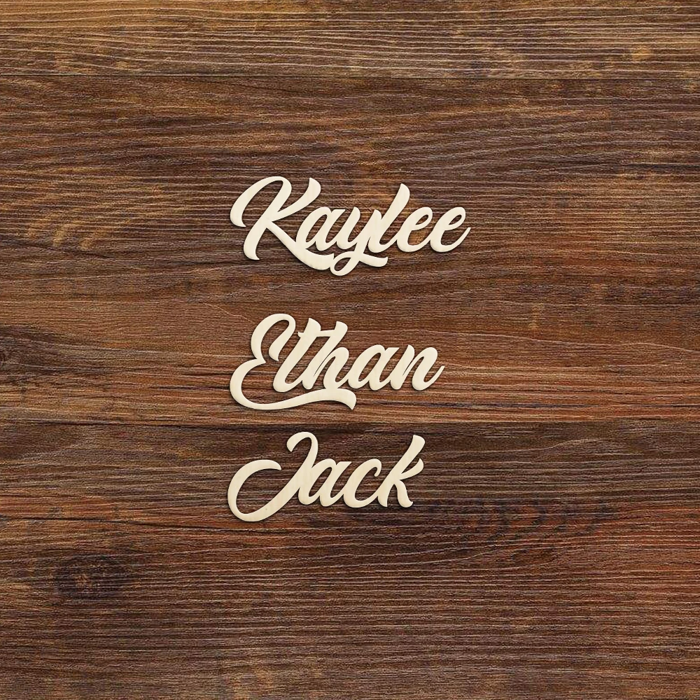10 шт. деревянные лазерная резка имени свадьба стол место имя карты для гостей