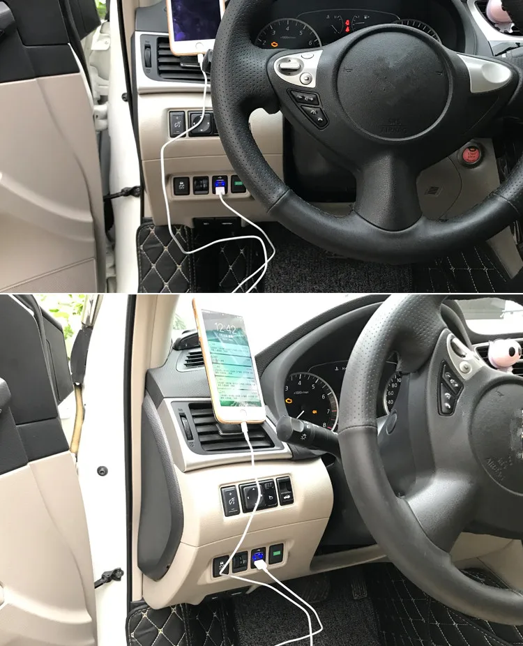 Автомобильное зарядное устройство классическое быстрое с двумя USB портами