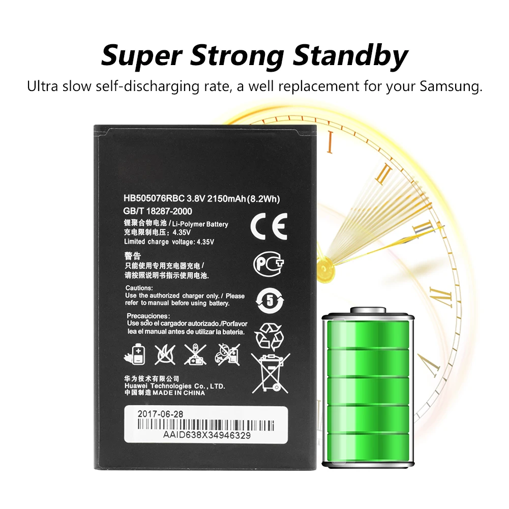 Новая литий ионная литиевая Замена HB505076RBC батарея для Huawei Y3 II LUA L21 U22 A22 U02 L02