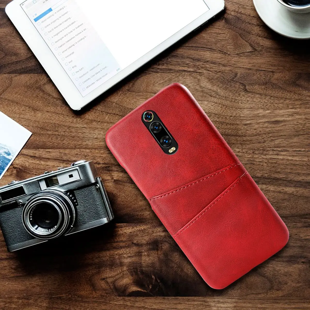 Чехол KEYSION из искусственной кожи для Xiaomi Redmi K20 Pro Mi 9T с отделениями карт защитная