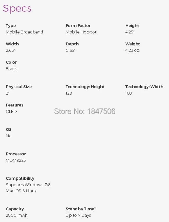 Zte MF915 Z915 T-Mobile 4G LTE gsm Мобильная широкополосная Мобильная точка доступа Wi-Fi модем