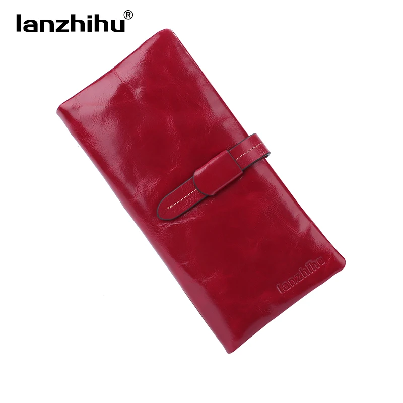 Модные женские бумажники кошелек из натуральной кожи Женский брендовый Длинный