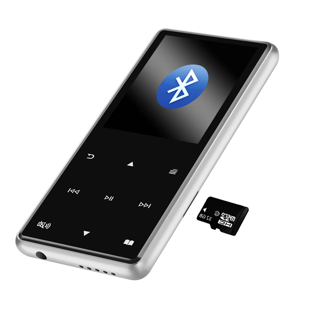 2," TFT 8G/16GB Bluetooth 4,1 MP3 плеер HiFi MP4 плеер спортивный мини-динамик Walkman FM рекордер ручка, с TF/SD слотом