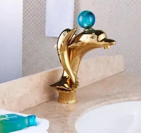 

New arrivals Luxury bathroom faucet high quality chrome Dolphin basin faucet cold and hot bathroom sink faucet water tap mixer