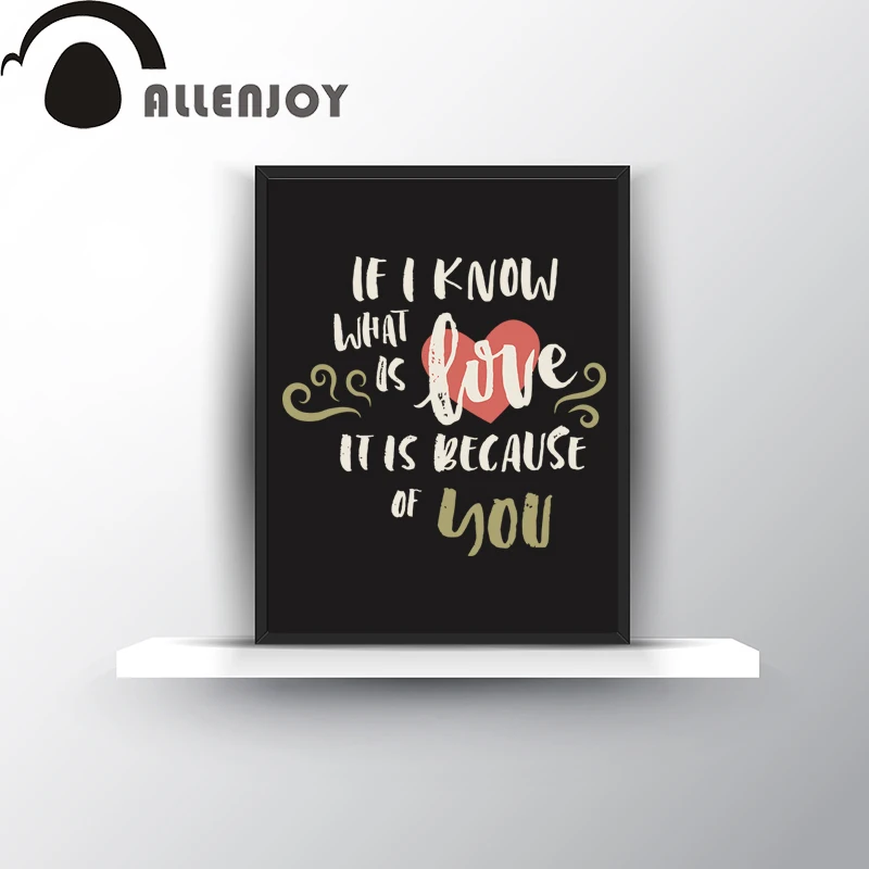 Ручная работа любовь цитата холст картины если я Знаю буквы фотографии и принты