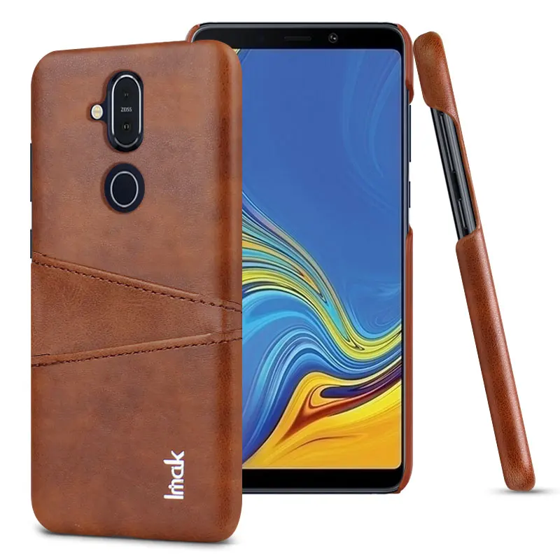 IMAK Для Nokia 8 1 чехол для телефона X7 искусственная кожа + Поликарбонат