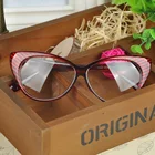 Солнцезащитные очки кошачий глаз для мужчин и женщин, винтажные, в классической оправе, украшение кошачий глаз