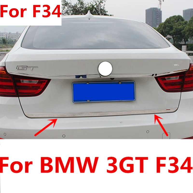 Подходит для BMW 3 серии bmw 3GT F34 2014 2017 задняя дверь багажника крышка молдинг