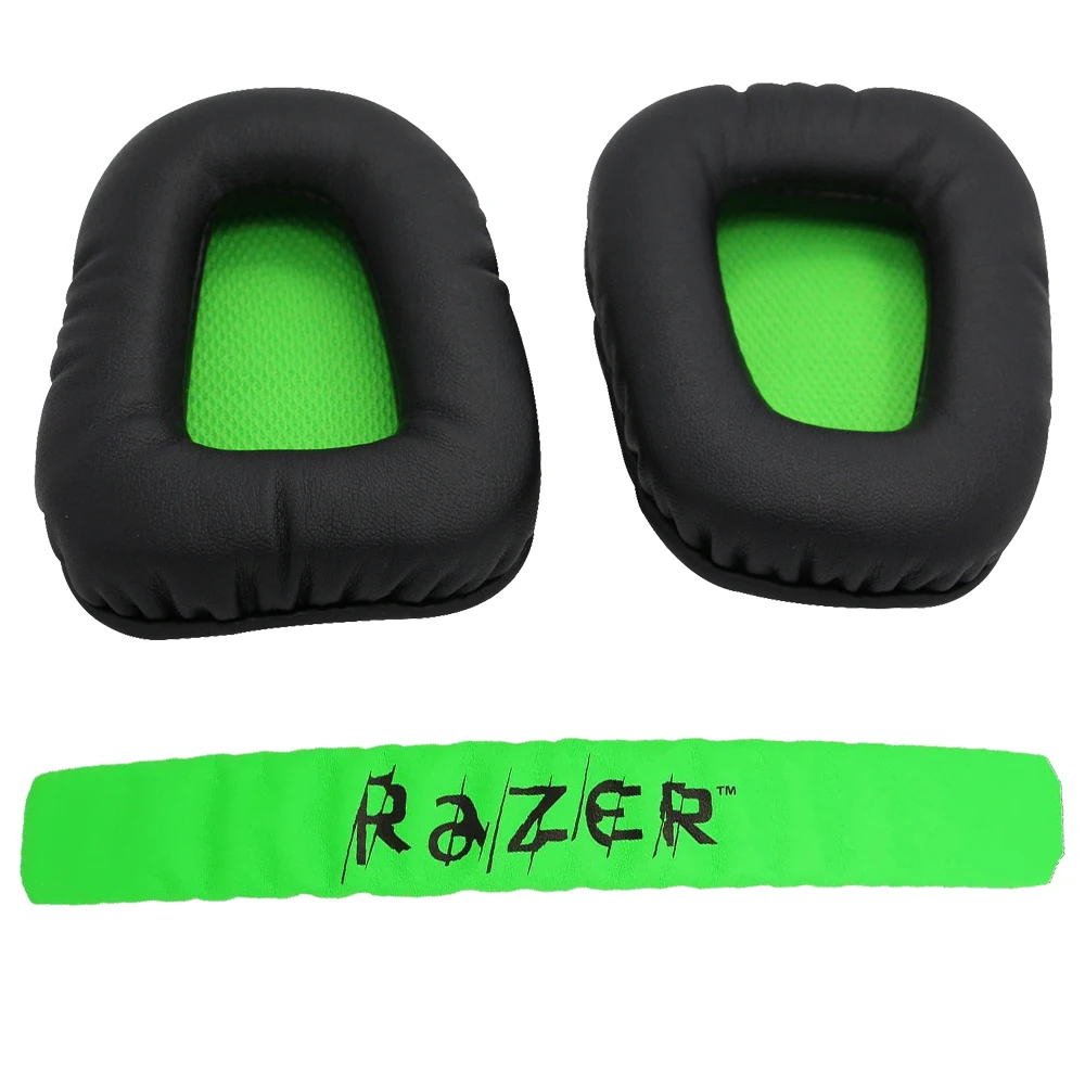 1 комплект сменные накладки на голову + для ушей чехол игровой гарнитуры Razer Kraken