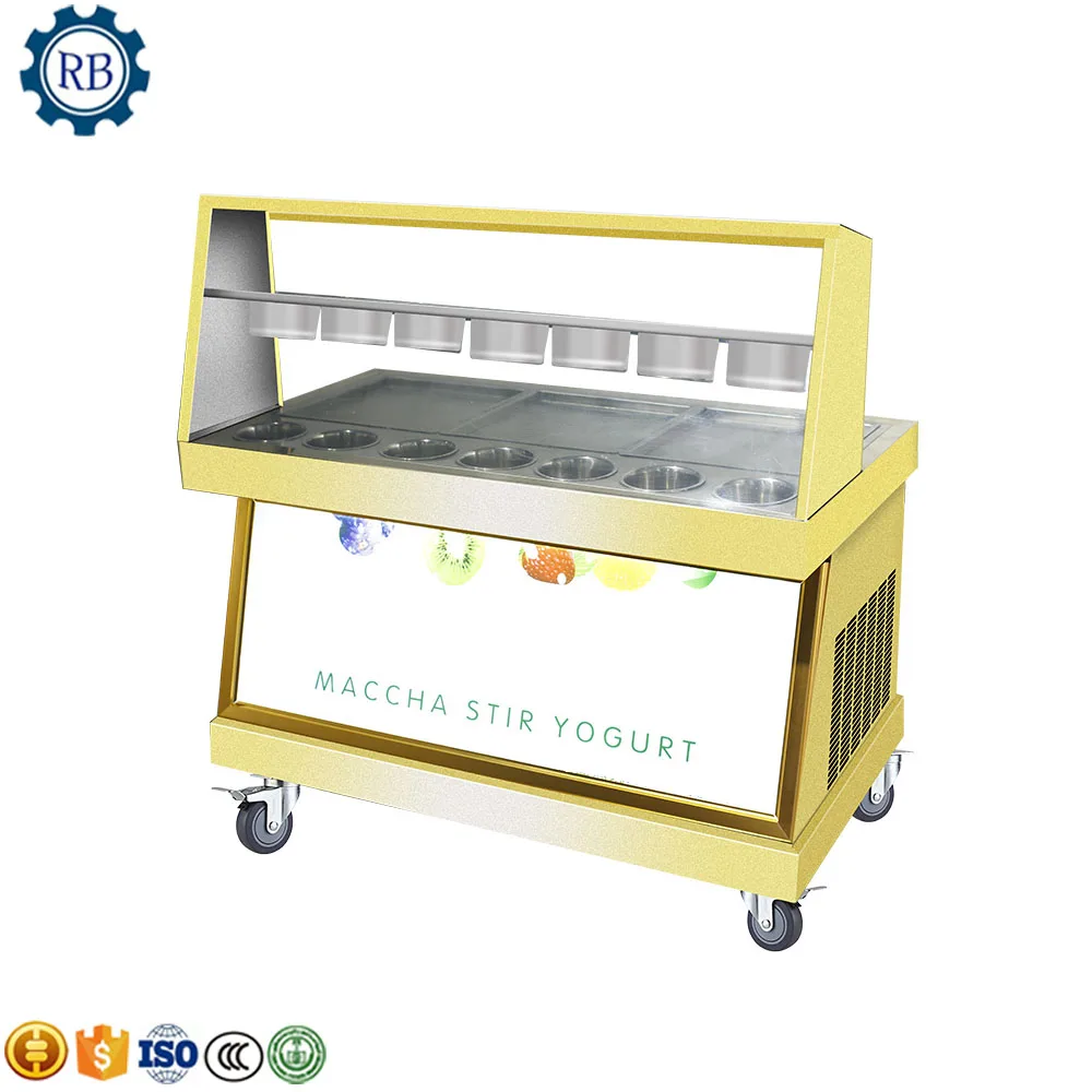 Аппарат для производства мороженого в тайском стиле|Мороженицы| |