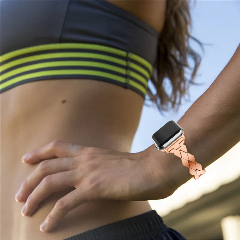 Для Apple Watch Band 42/44 мм Роскошная призматическая браслетная застежка ремешок клип адаптер для Apple Watch для iWatch ремешок 38 мм/40 мм ремешок