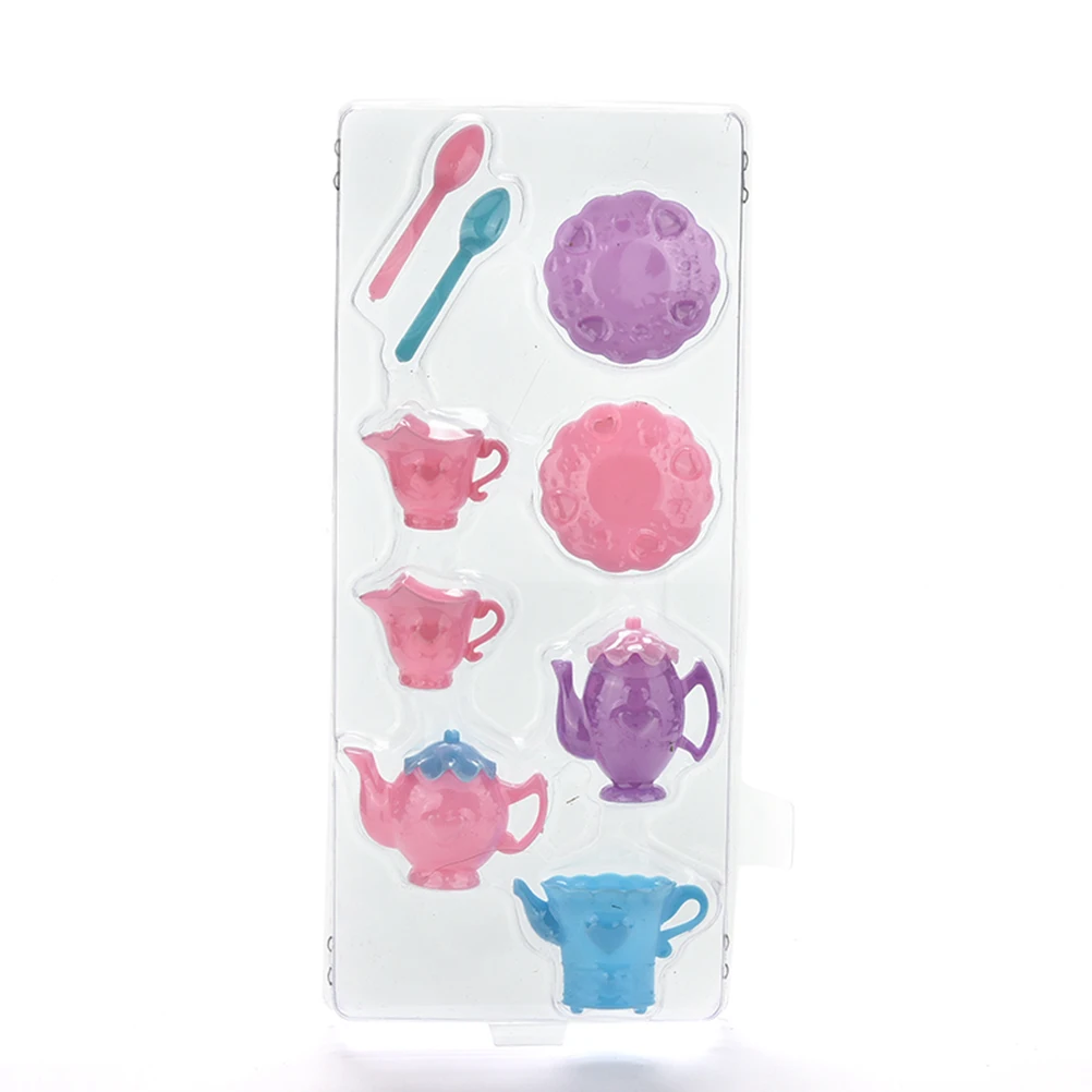 9 шт. для куклы Барби мебель дома игрушек Мини поднос чашка столовая ложка подарки