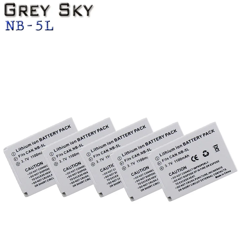 5 battery 2 шт. NB-5L NB 5L NB5L Батарея+ Зарядное устройство для Canon SX200is SX210IS SX220HS SX230HS CB-2LXE PowerShot S100 S110 SD950 SD970 SD990 - Цвет: 5 battery