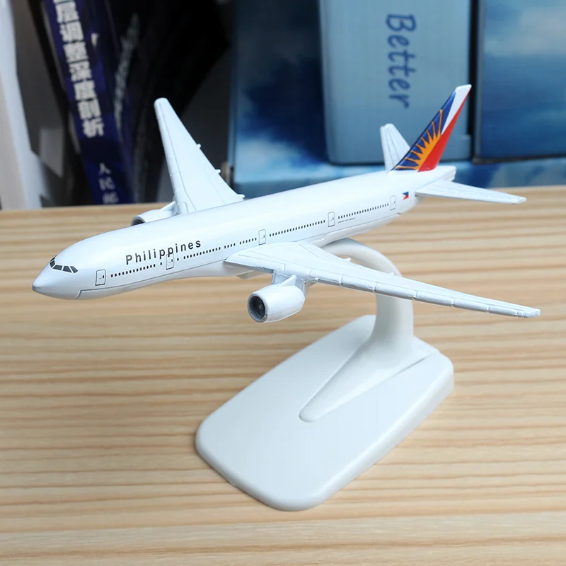 16 см Филиппины Boeing 777 модель самолета Модель из сплава B777 авиации литья под